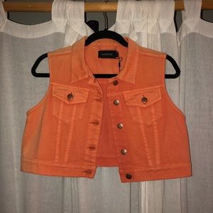 🧡Cropped Denim Vest🧡